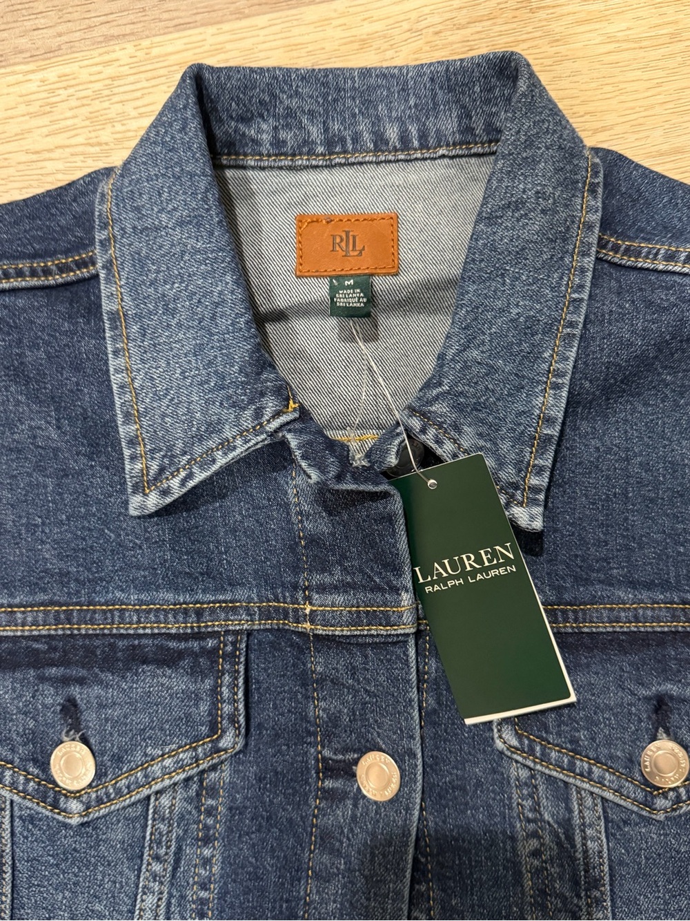 NWT Ralph Lauren Classic Denim Trucker Jacket - Women - Picture 5 of 6